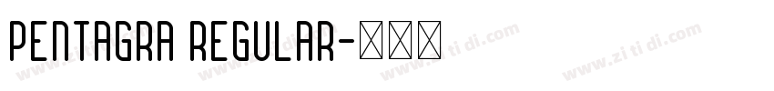 Pentagra Regular字体转换